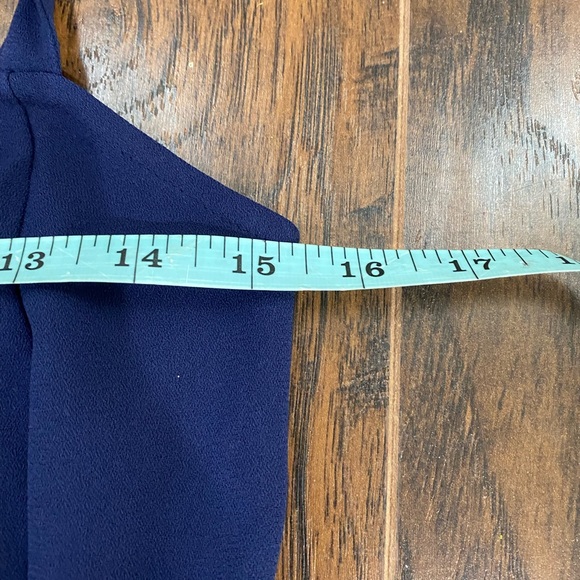 MADEWELL Navy Button Front Smocked Cross Back Jumpsuit Size 2 - Picture 16 of 16